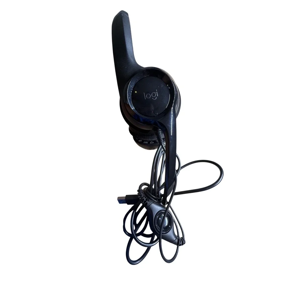 Logitech H390 Wired USB Computer Headset Black Noise Cancelling‎ Mic 981-000014